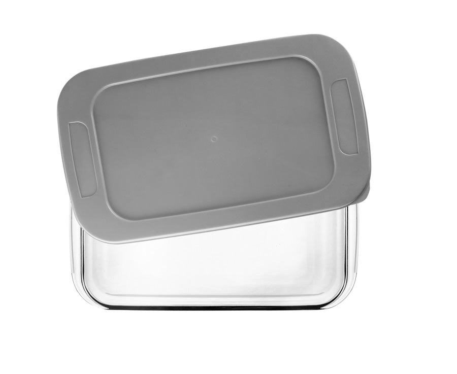 RECTANGULAR DISH WITH LID