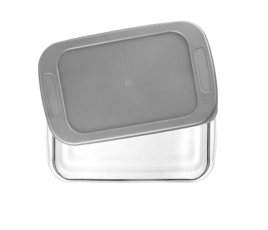 RECTANGULAR DISH WITH LID