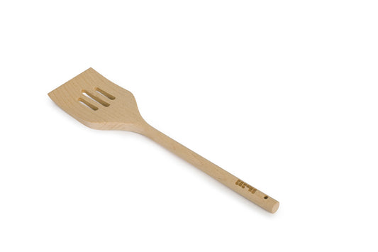 PERFORATED SPATULA WITH ROUND HANDLE