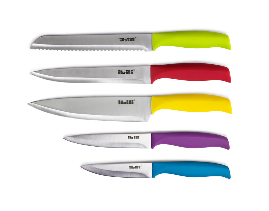 SET OF 5 KNIVES COLORFUL