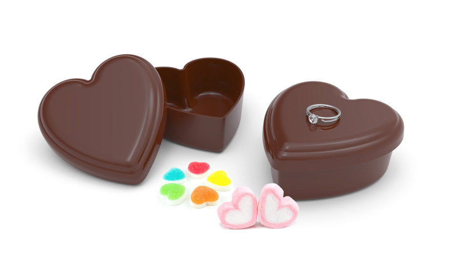 HEART SHAPED CHCOLATE BOX MOULD