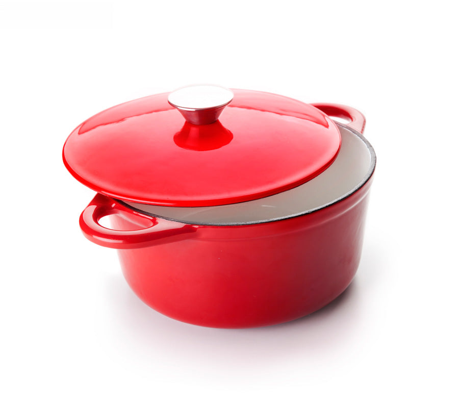 ROUND CASSEROLE RED 24X11,50 CM