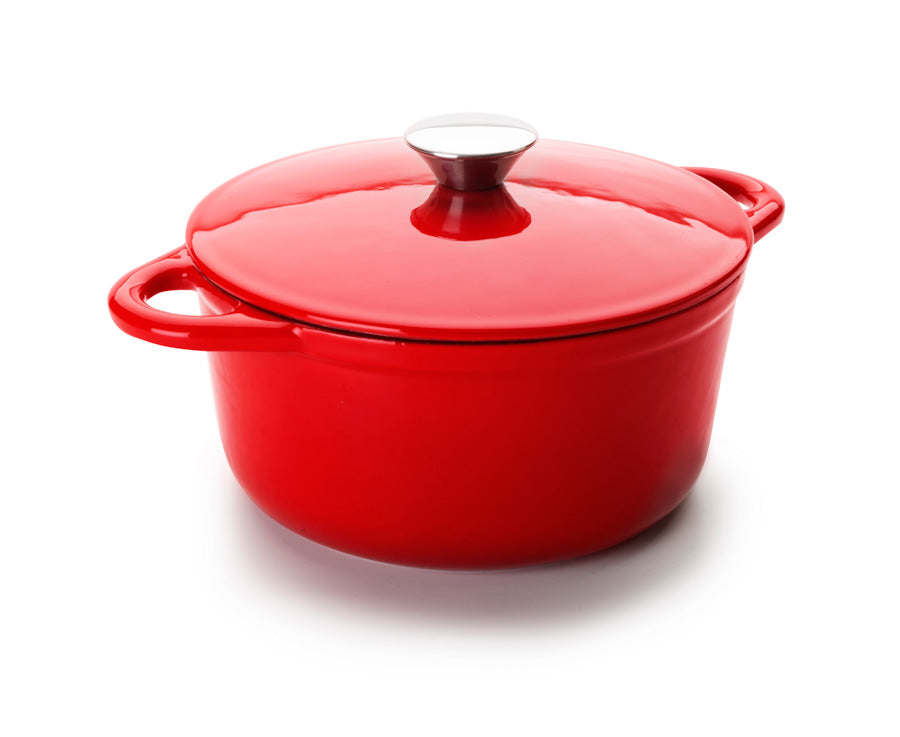 ROUND CASSEROLE RED 24X11,50 CM